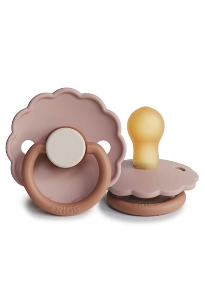 Frigg Biscuit Daisy Rubber Pacifier - 0-6 Months