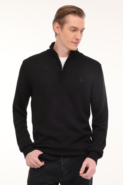 lumberjack PULLOVER HALF ZIP Siyah Erkek Kazak