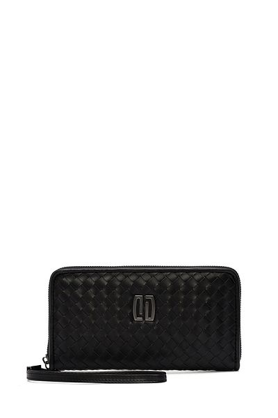 Derimod Black Knitted Men's Wallet - 000A2D 360429