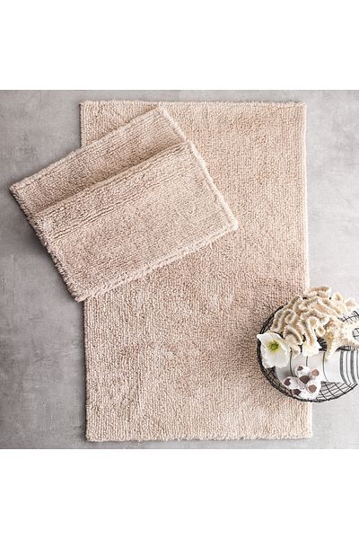 Schafer Home Poem Tafting Pachet 2 Covoraș de baie 60x100-50x60-bej