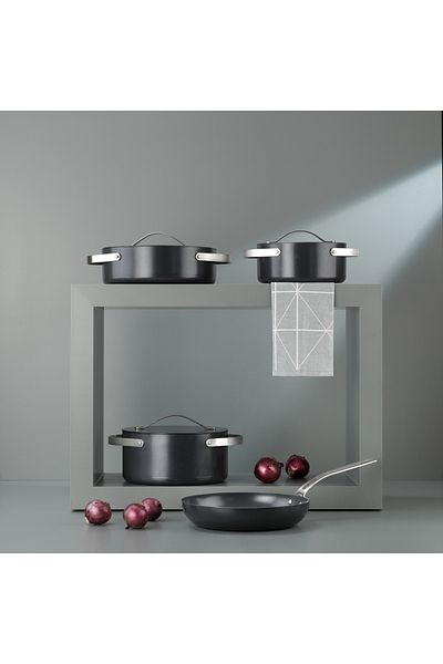 Schafer Moonlight 7-Piece Ceramic Cookware Set-Black