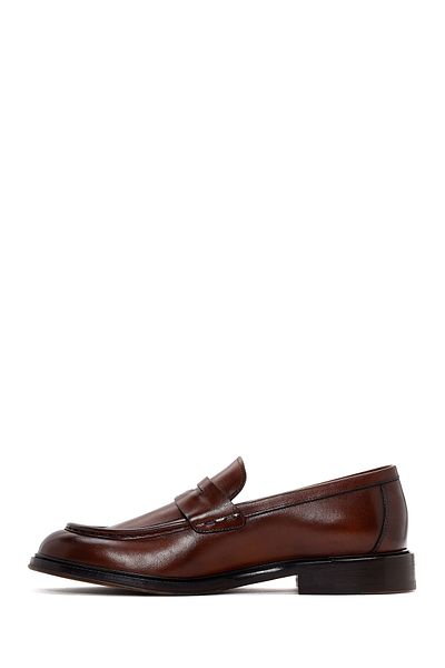 Derimod Men's Classic Loafer - Brown Leather, Model 24sfd615218