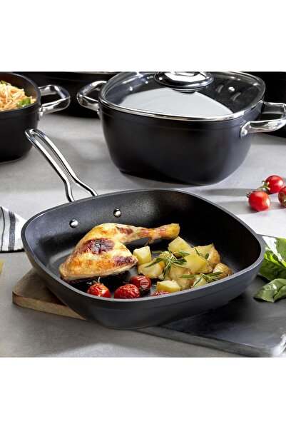 Schafer مقلاة جاسترونومي ماستر جرانيت 26 سم-أسود