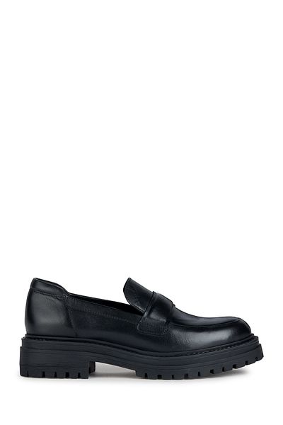 Geox Mocasini negri Geox Pantofi dama
