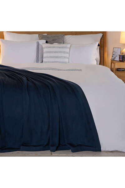 Chakra Lillia pentru o persoană țesătură pichet 160x220 cm Albastru Marin