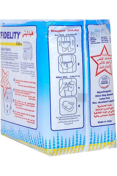 fidelity Adult Pull On Pants Medium ' 10 Units
