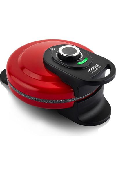 Schafer Waffle Express Waffle Maker - Red