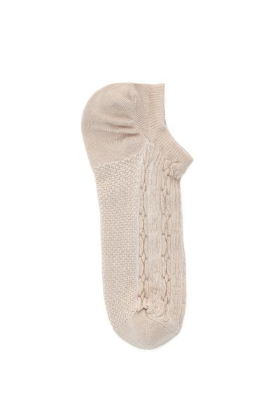 Derimod Beige Cotton Women's Socks - 000a2c40016f