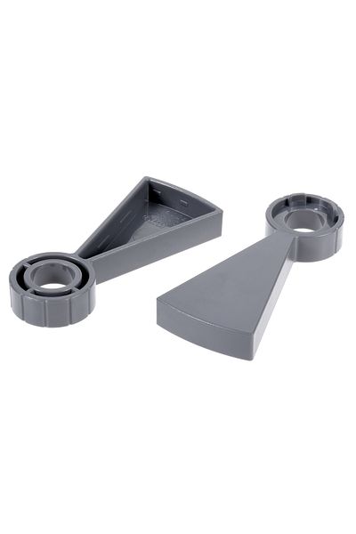 LEGO Technic Moc Custom Accessory Brick Plate Light Gray Spiral Staircase 4 Pieces
