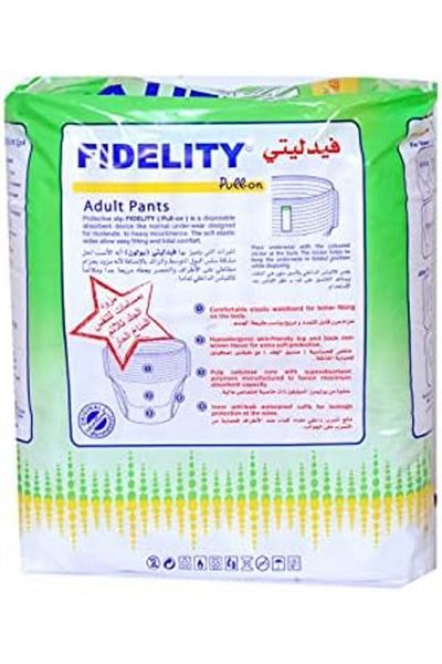fidelity Adult Pull On Pants Large - 10 Units
