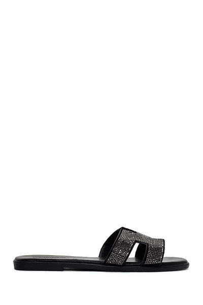 Derimod Papuci de damă cu detalii Black Stone - 24sfe4736ts