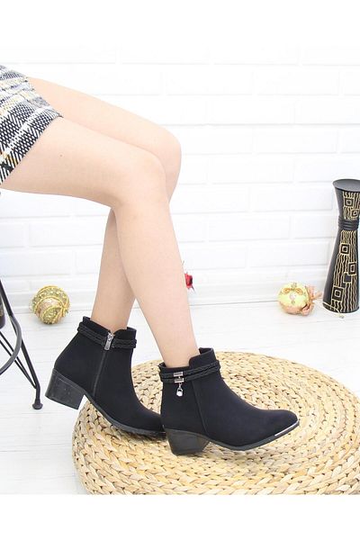 Nesil Shoes Bln 5700 Black Emerald Daily Winter Γυναικείες Μπότες