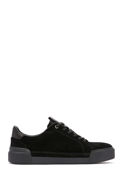Derimod Black Leather Men's Sneakers - Lace-up, Model 24sfd6947v3
