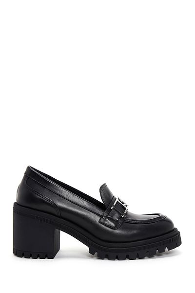 Derimod Loafer masculin din piele neagră cu toc gros - 24sfd180318