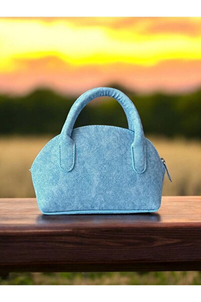Glemix Mini geantă de mână și de umăr pentru femei Safir Denim