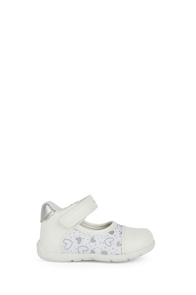 Geox Baby Girl White Strappy Leather Sandals B451Qa0Aw54C0007