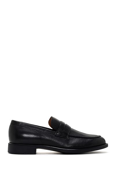 Derimod Men's Black Leather Genuine Leather Penny Loafer Shoes Casual Shoes Daily Shoes 24Sfd6211Ft