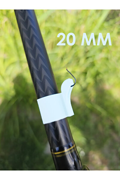 PUREYSMA 2 Adet Olta Kamış Kanca Tutucu Beyaz Klips |Balıkçılık Emniyet Klipsi| Olta İğne Sabitleyici Aparat