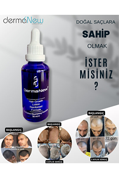 dermanew hair Sac Bakimi Sac Serum Ve Yagi - Sac Bakım Yağı - Saç Cıkartıcı Serum - 3 Adet Serum Roller Şampuan