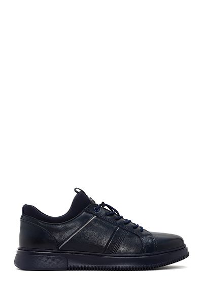 Derimod Navy Blue Leather Sneaker - Men's, Lace-up, 24sfd 676118