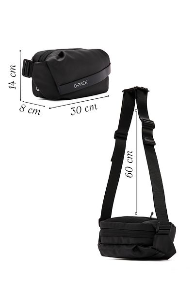 Derimod Men's Black Waist Bag D-pack - 23wbd30136f