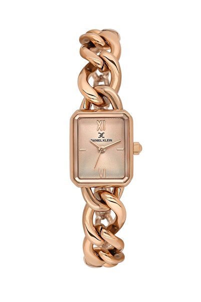 Daniel Klein ORİJİNAL YENİ SEZON KARE ROSE GOLD ZARİF KADIN KOL SAATİ