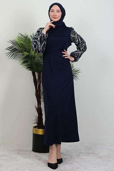 GİYZAMİLA Defne Hijab Φόρεμα Navy Blue
