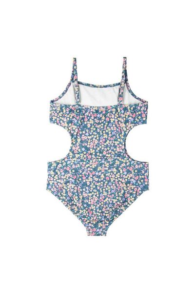 Swimfoam Floral Patterned Flounced Swimsuit for Girls