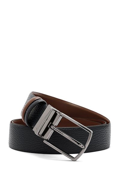 Derimod Men's Navy Blue Printed Leather Belt 000A2D 1304714