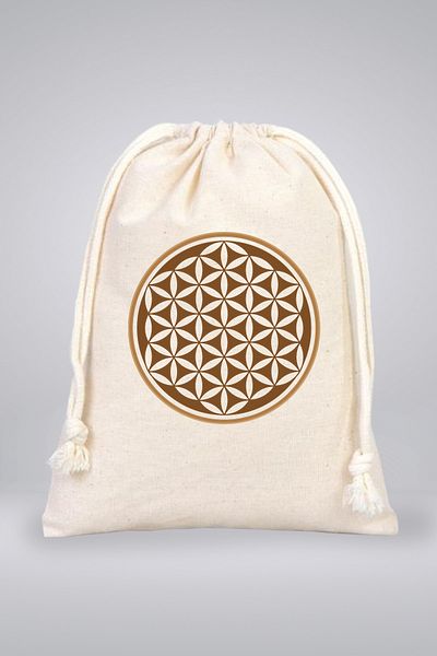 Monark Flower of Life Patterned Tarot / Divination Card / Jewelry / Blessings Pouch