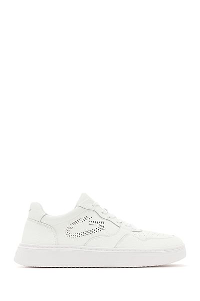 ALBERTO GUARDIANI New Era White Leather Sneaker - men's, Lace-up G03m 100026