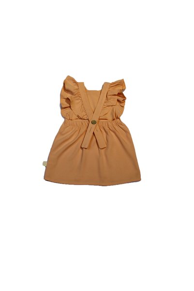 Milk & Muffin Dress for Girls Holiday Wear Woven Yavru Ağzı