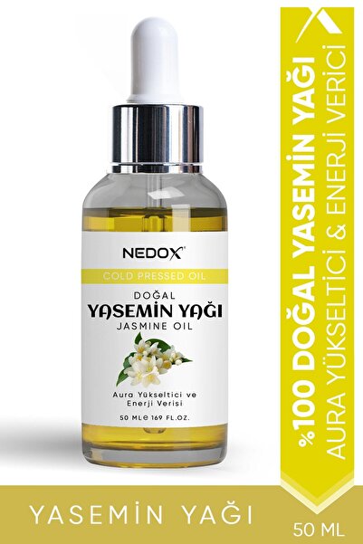 NEDOX Yasemin Yağı %100 Doğal Bitkisel Aura Yükseltici & Enerji Verici Jasmine Oil 50 Ml