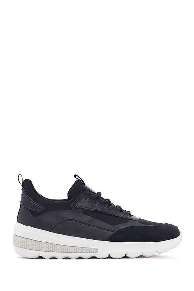 Geox Navy Blue Spherica Active Sneaker - Lace-up Fabric U45bad01122c4002