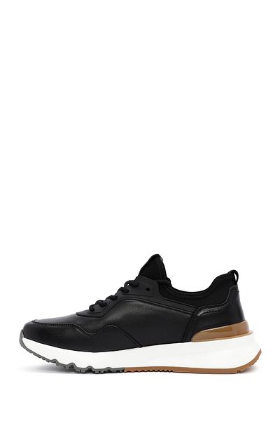 Derimod Men's casual Leather Sneakers - Black Lace-up 24WFD 690718