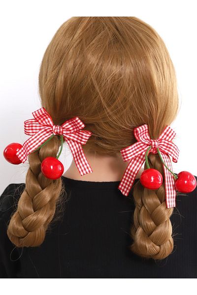NEHİRDEN Viral Gingham Cherry Buckle 2 Pieces