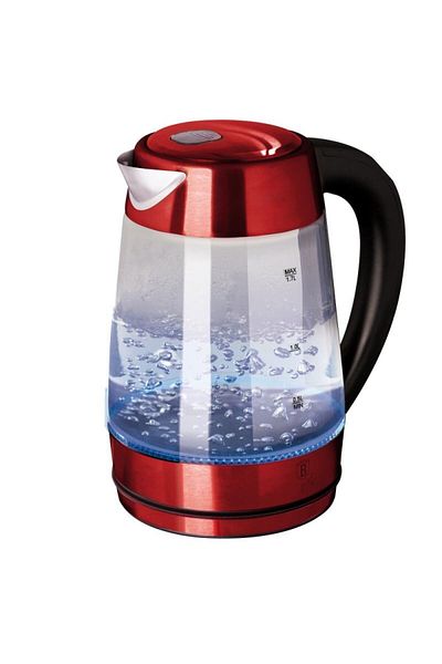 Berlinger Electric kettle 1.7 l with temperature control Burgundy Metallic Line