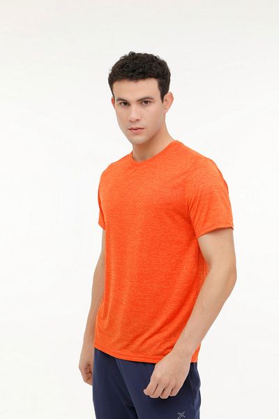Kinetix M-SN233 BSC PES T-SH 4FX ORANGE CATEIONK Tricou cu mânecă scurtă pentru bărbați