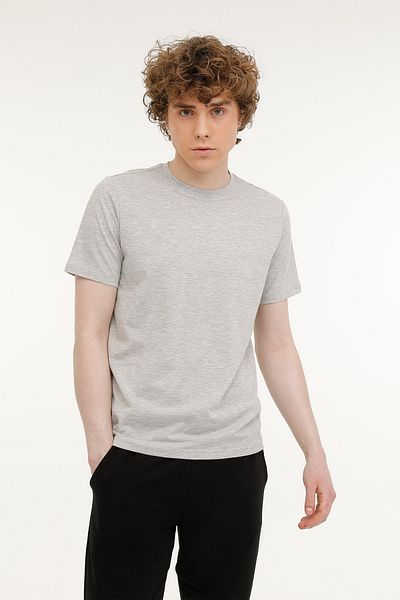 Kinetix Men's Short Sleeve T-Shirt - M-SN220 BSC 4FX GRAY MELANGE