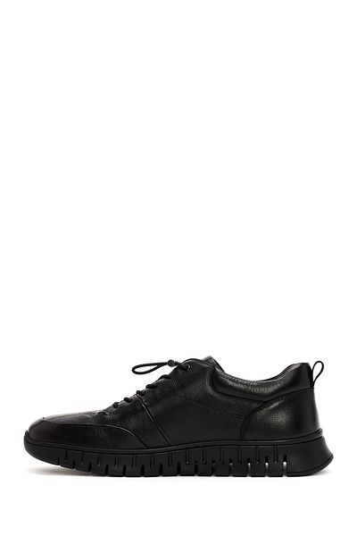 Derimod Men's Casual Leather Sneakers - Black, Lace-Up 24Wfd 692718