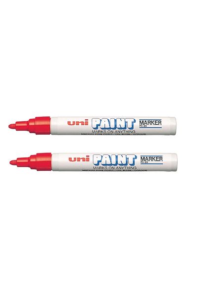 UNİ-BALL UNIBALL PAINT MARKER - Red, 2.2-2.8 Paint, Two Pieces