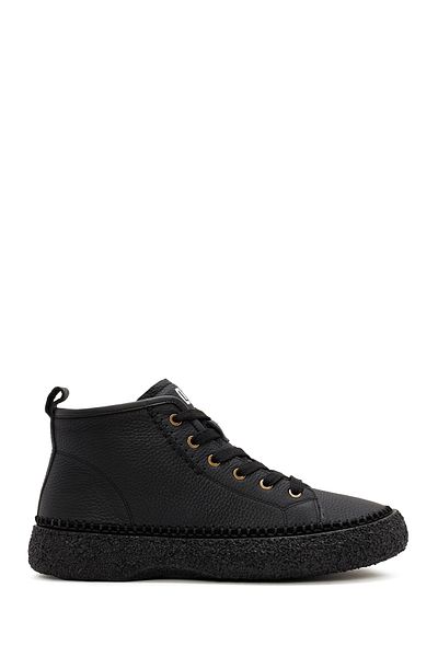 Derimod Men's Black Lace-Up Leather Sports Boots 24Wfd6948Ft