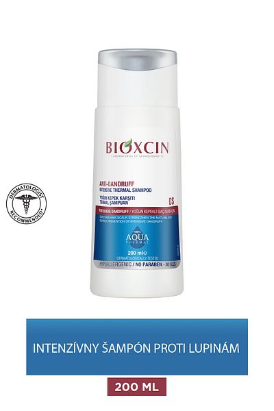 Bioxcin Aqua Thermal Intenzívny šampón proti lupinám Ds 200 ml proti lupinám a svrbeniu proti odlupovaniu