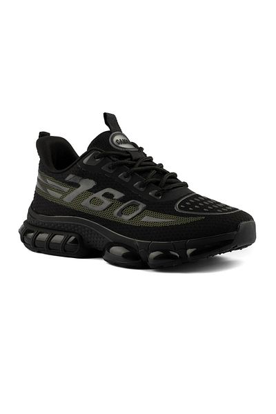 GAMELU Ανδρικά αθλητικά παπούτσια Reverse Black Yellow Fashion Sole