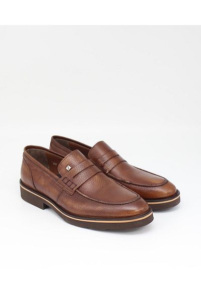 Fosco 1114 Tan Genuine Leather Casual Men's Shoes