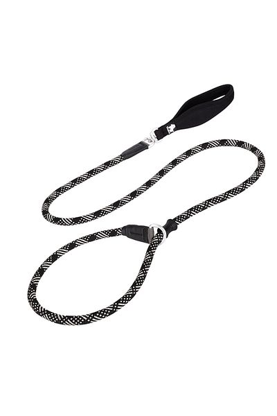 True Love Reflective Black Choke Leash Rope