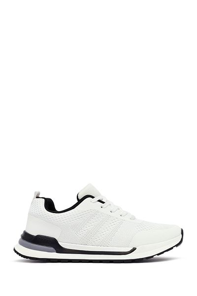 Derimod Zero Men's White Lace-Up Fabric Sneaker 25Sfd69006F