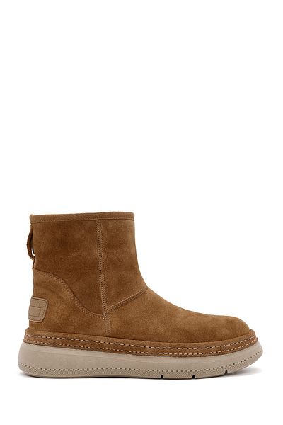 Derimod Tan Suede Women's Leather Boots - 24Wfd 133710