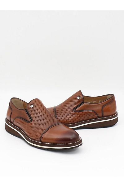 Fosco 9525 Tan Genuine Leather Eva Sole Men's Shoes