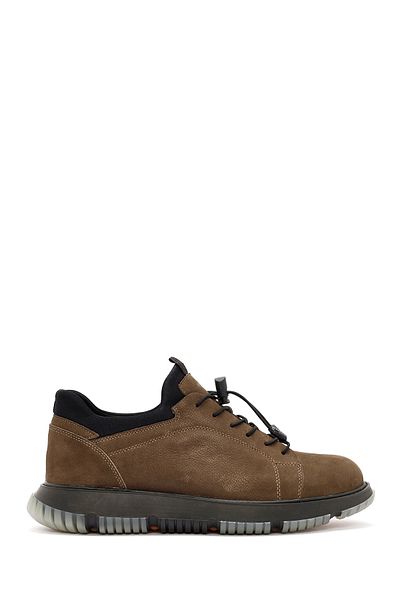Derimod Men's Mink Lace-Up Nubuck Leather Casual Shoes 24Wfd6811V3